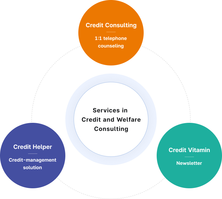Credit and Welfare Counseling services diagram
